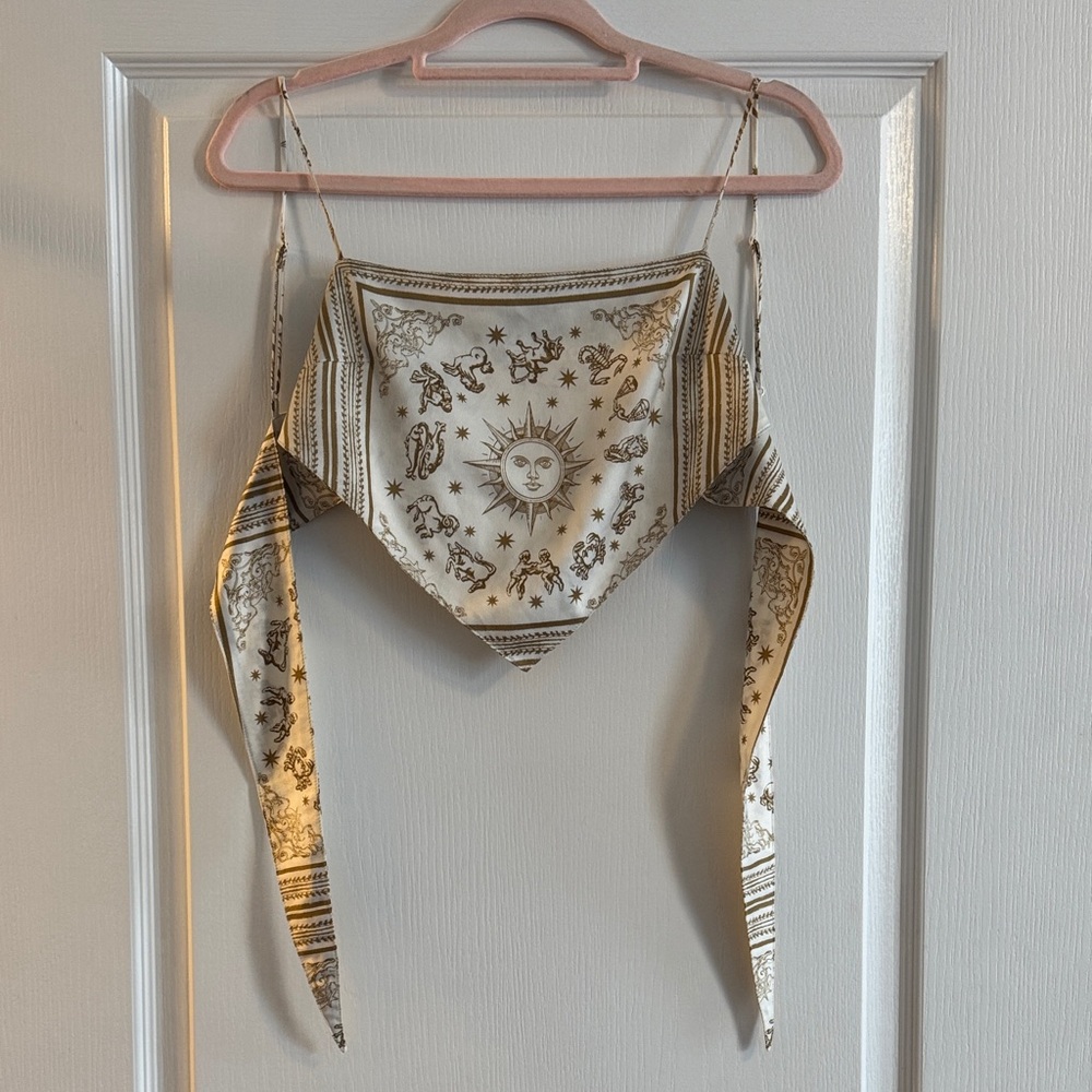 DANIELLE BERNSTEIN Horoscope Scarf Top
